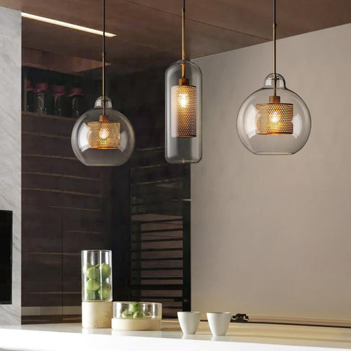 Combined Chiswick Glass Pendant Light-DWHOME