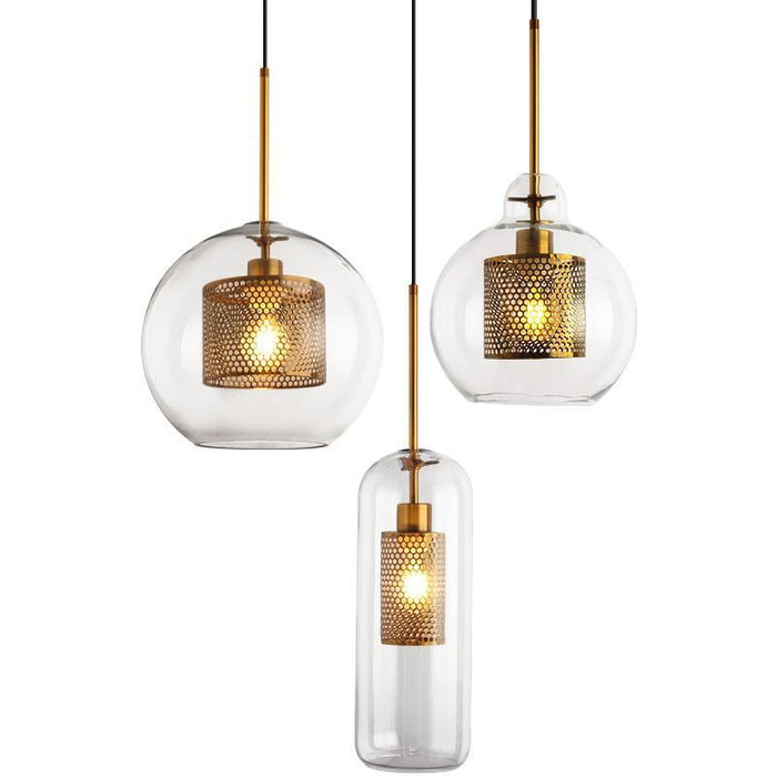 Combined Chiswick Glass Pendant Light-DWHOME