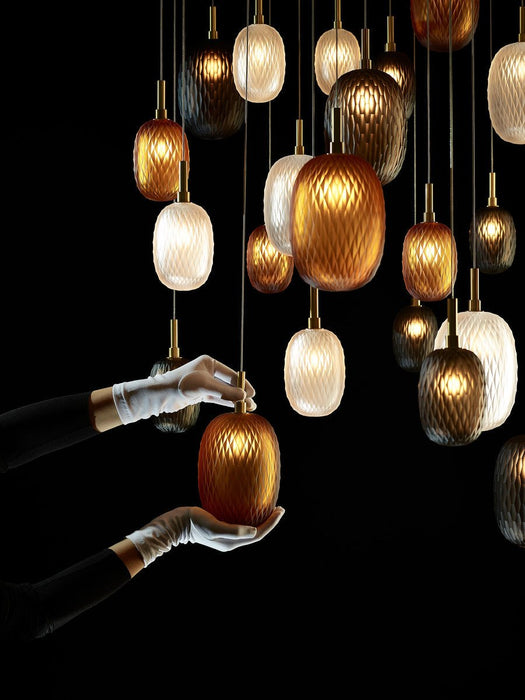 Chromatic Gem Drop Chandelier - Vakkerlight