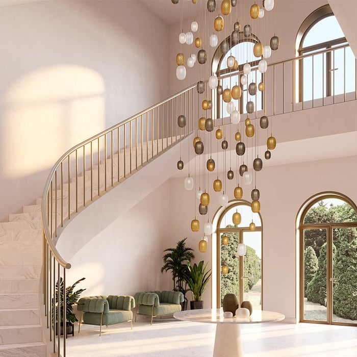 Chromatic Gem Drop Chandelier - Vakkerlight