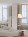 Chrome Prism Side Table Floor Lamp-DWHOME