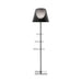 Chrome Prism Side Table Floor Lamp-DWHOME