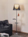 Chrome Prism Side Table Floor Lamp-DWHOME