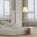 Chrome Prism Side Table Floor Lamp-DWHOME