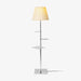 Chrome Prism Side Table Floor Lamp-DWHOME