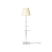 Chrome Prism Side Table Floor Lamp-DWHOME