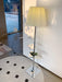 Chrome Prism Side Table Floor Lamp-DWHOME
