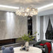 Chrome Round Crystal Chandelier-DWHOME