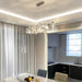 Chrome Round Crystal Chandelier-DWHOME