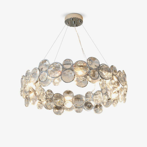 Chrome Round Crystal Chandelier-DWHOME