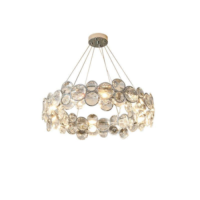 Chrome Round Crystal Chandelier-DWHOME