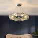 Chrome Round Crystal Chandelier-DWHOME