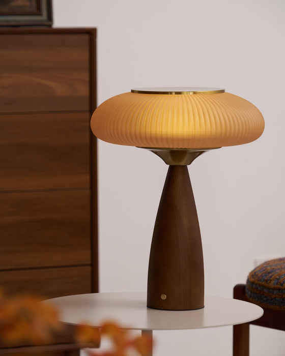Cielo Wooden Rechargeable Table Lamp-DWHOME