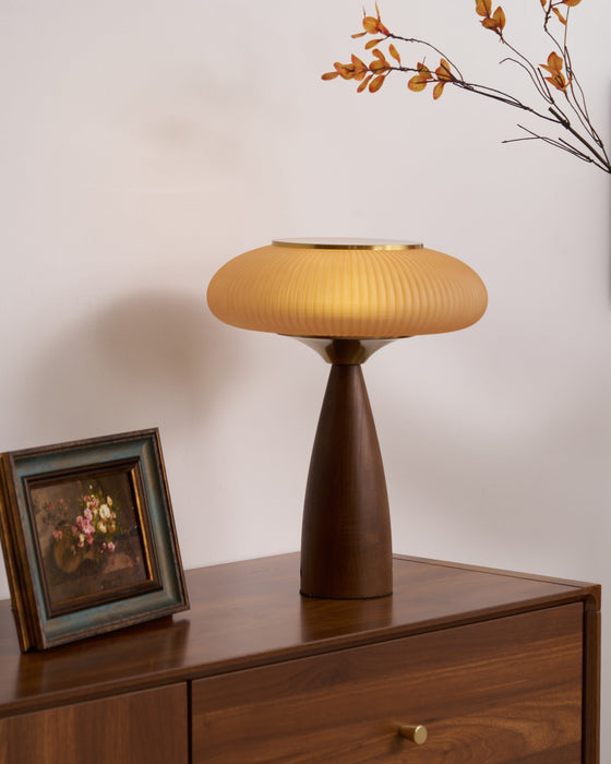 Cielo Wooden Rechargeable Table Lamp-DWHOME
