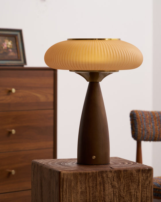 Cielo Wooden Rechargeable Table Lamp-DWHOME