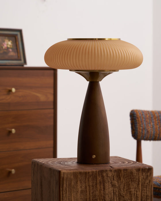 Cielo Wooden Rechargeable Table Lamp-DWHOME
