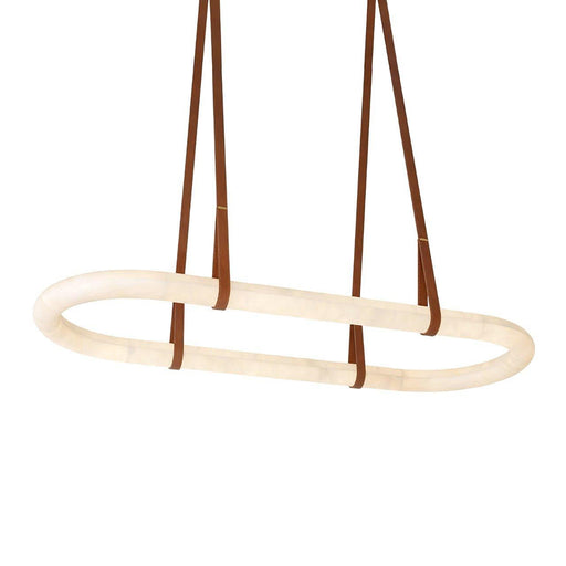 Circle Alabaster Chandelier-DWHOME