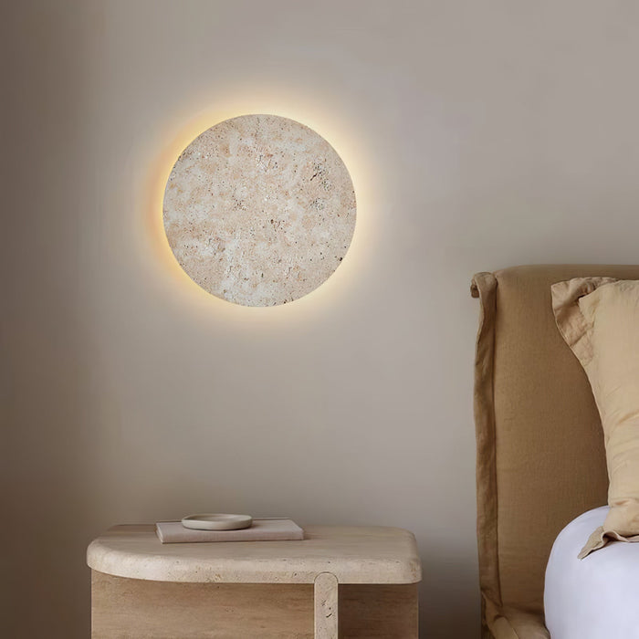 Circle Travertine Wall Lamp - Vakkerlight