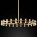 Circular Pendant Light with Crystal Glass Shades - DWHOME
