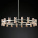Circular Pendant Light with Crystal Glass Shades - DWHOME