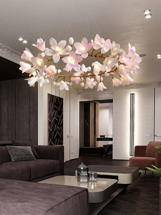 Circular Blossom Chandelier-DWHOME
