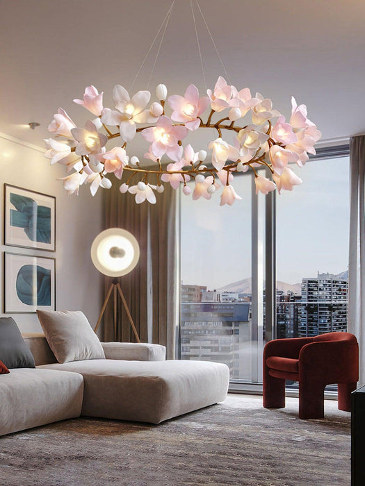 Circular Blossom Chandelier-DWHOME