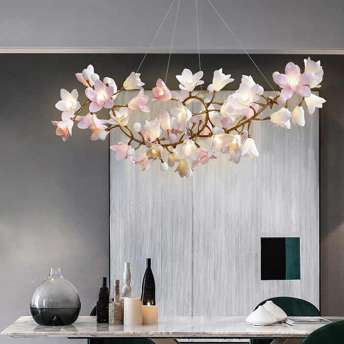 Circular Blossom Chandelier-DWHOME