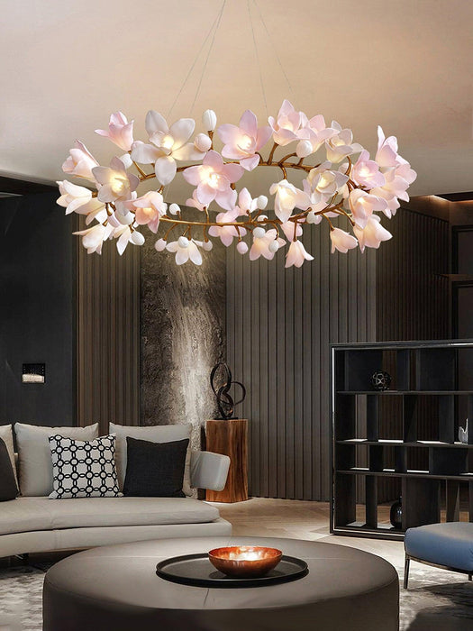 Circular Blossom Chandelier-DWHOME