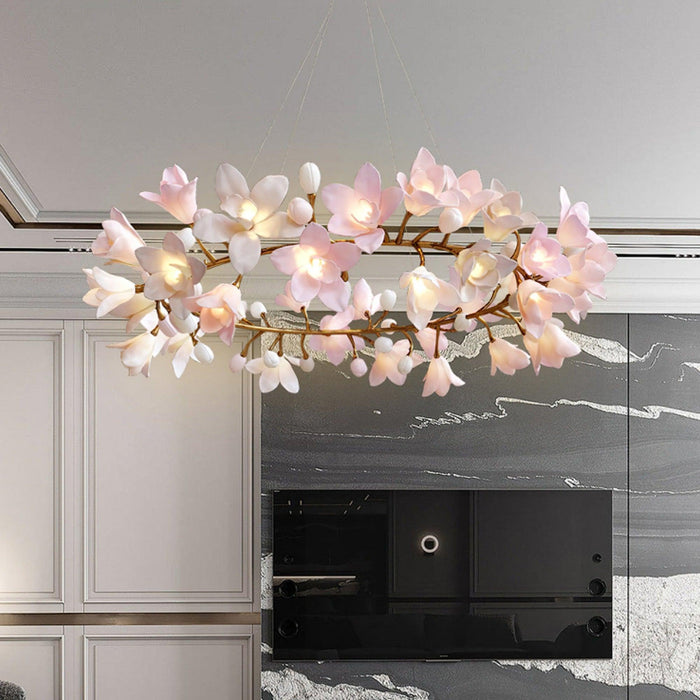 Circular Blossom Chandelier-DWHOME