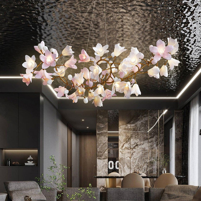 Circular Blossom Chandelier-DWHOME