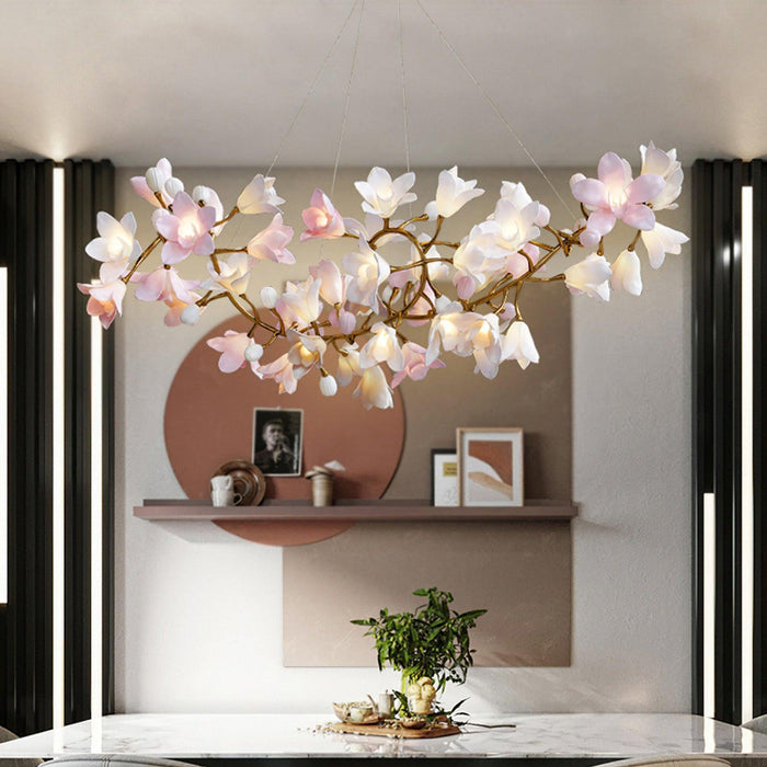 Circular Blossom Chandelier-DWHOME