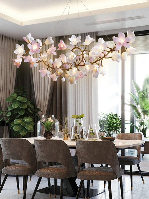Circular Blossom Chandelier-DWHOME