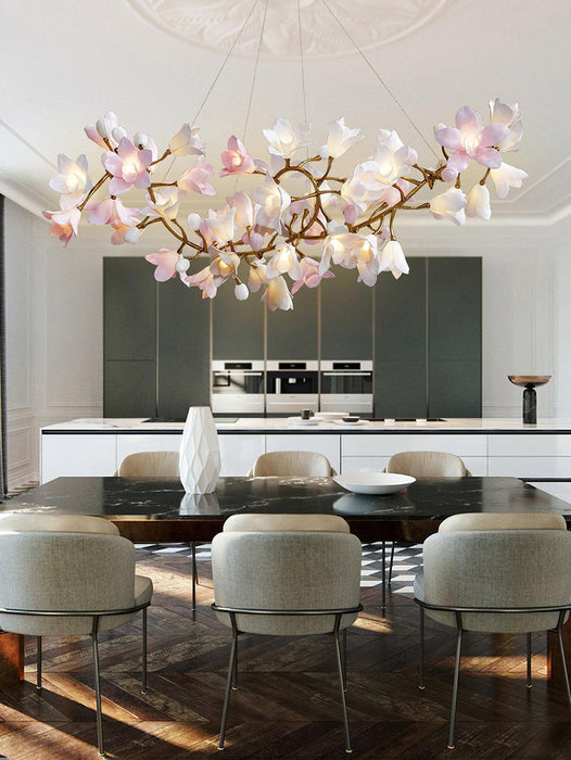 Circular Blossom Chandelier-DWHOME
