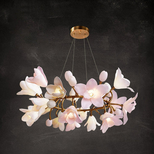 Circular Blossom Chandelier-DWHOME