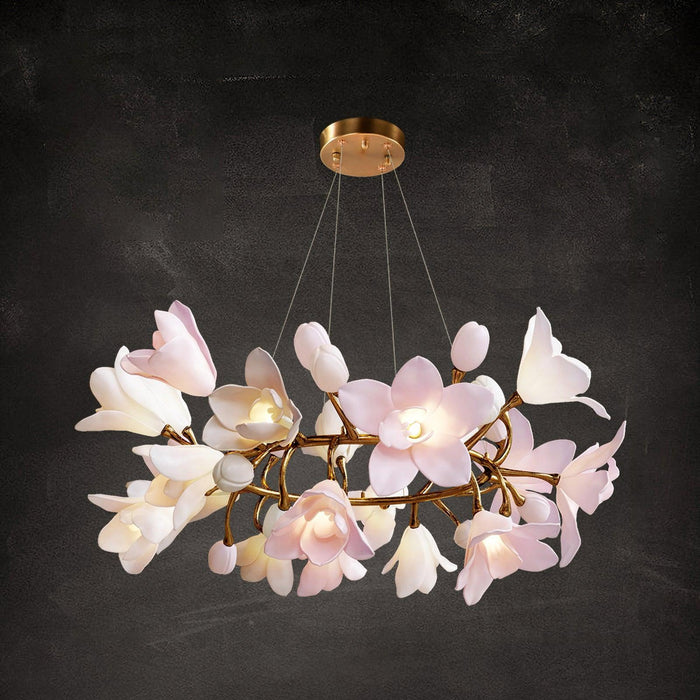 Circular Blossom Chandelier-DWHOME