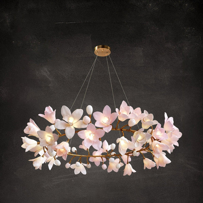 Circular Blossom Chandelier-DWHOME