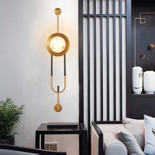 Circular Marble Wall Light-DWHOME