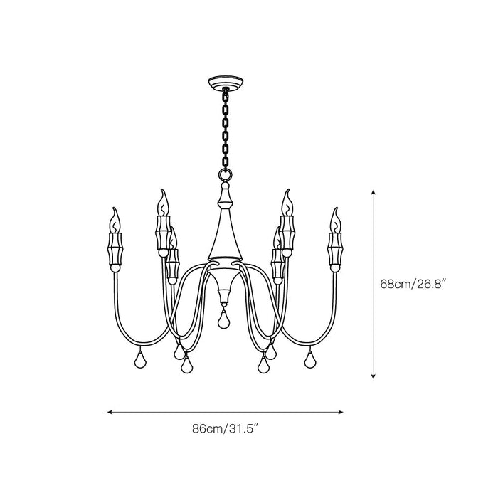Clay Chandelier-DWHOME