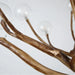 Madelyn Rustic Branch Chandelier Frosted/Clear Ball - DWHOME