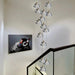 Clear Crystal Bubble Chandelier For High Ceiling Foyer-DWHOME