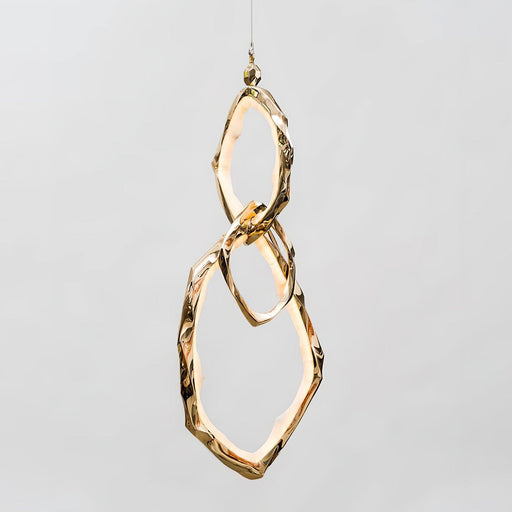 Cloud Rings Series Brass Chandelier-DWHOME