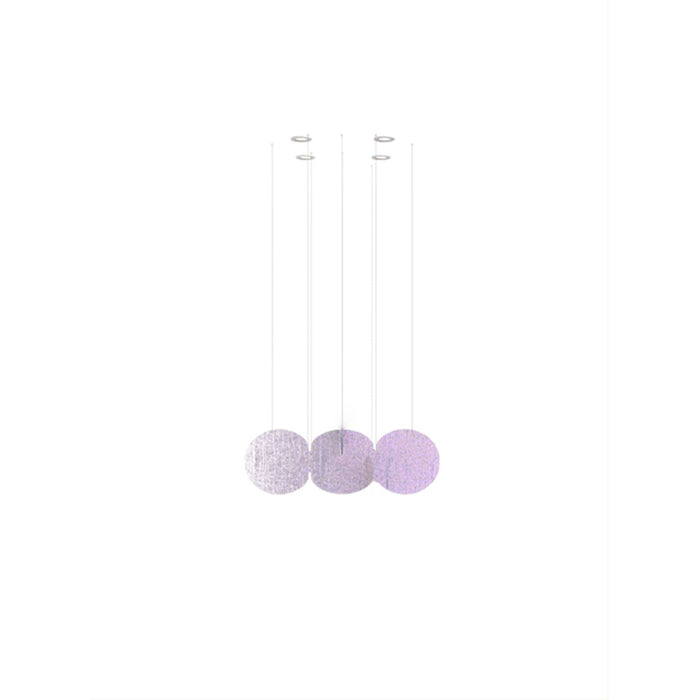 Clouds Iridescent Disc Chandelier - Vakkerlight