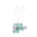 Clouds Iridescent Disc Chandelier - Vakkerlight