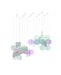 Clouds Iridescent Disc Chandelier