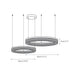 Coblitz Round LED Chandelier-DWHOME