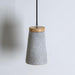 Coburg Wood Cement Pendant Light-DWHOME
