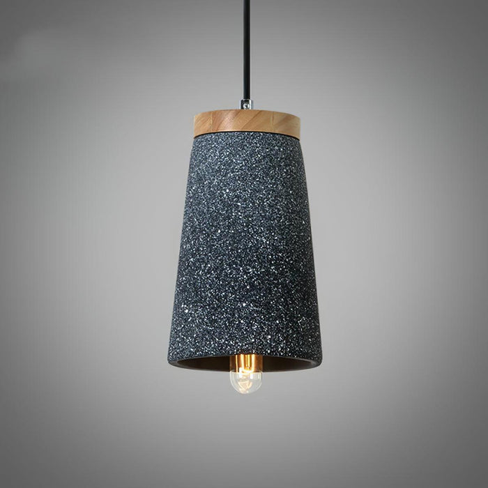 Coburg Wood Cement Pendant Light-DWHOME
