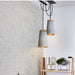 Coburg Wood Cement Pendant Light-DWHOME