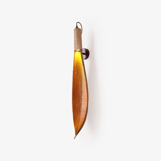 Cocoa Leaf Wall Sconce-DWHOME