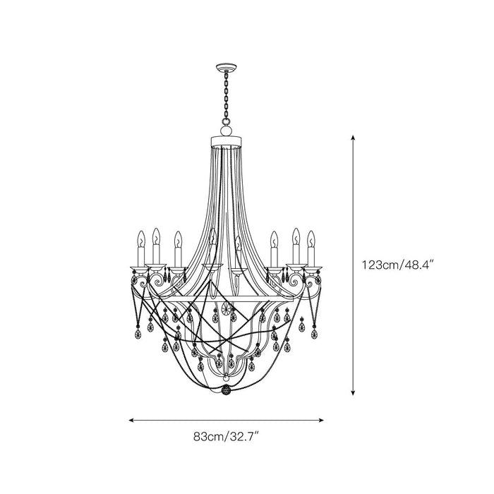 Collier Crystal Chandelier-DWHOME